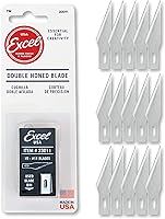 Vista 5 de Excel Blades #11 Precision Craft Knife Replacement Blades – Sharp Double-Honed Steel Blades for Trimming, and Detailing Wood, Plastic, Leather, and