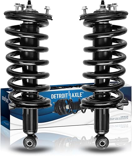 Detroit Axle - 4WD 2 puntales delanteros para Nissan Titan Pathfinder Armada Infiniti QX56 puntales completos con muelles helicoidales de reemplazo