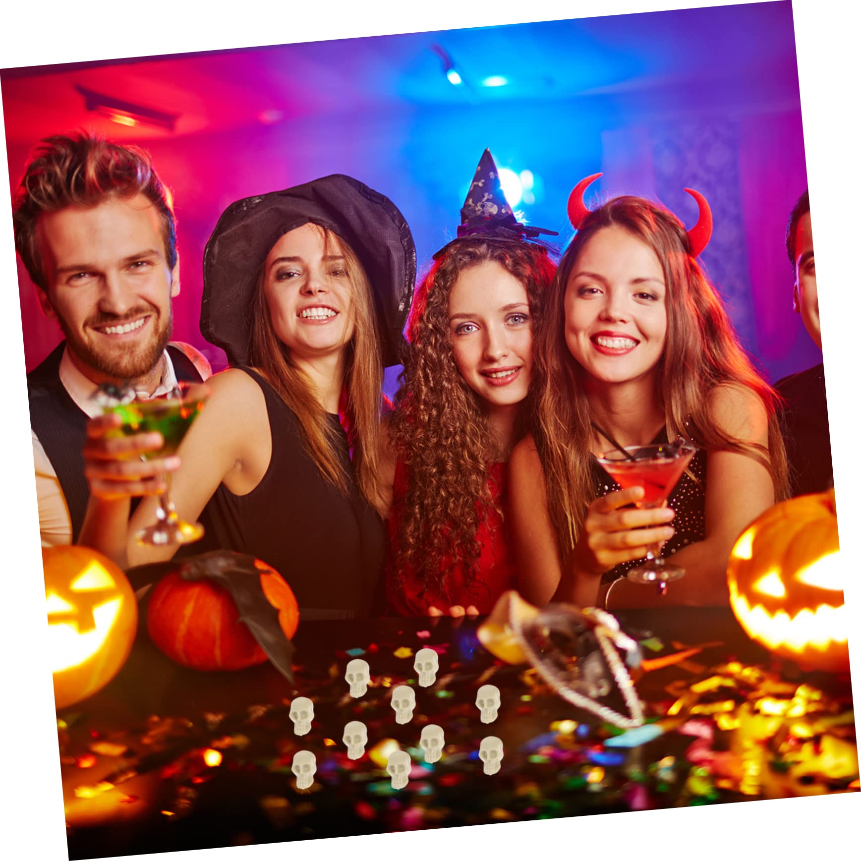 PRETYZOOM 4er Set Mini-Särge Mit Skeletten – Gruselige Halloween-Deko & Lustige Streichrequisiten