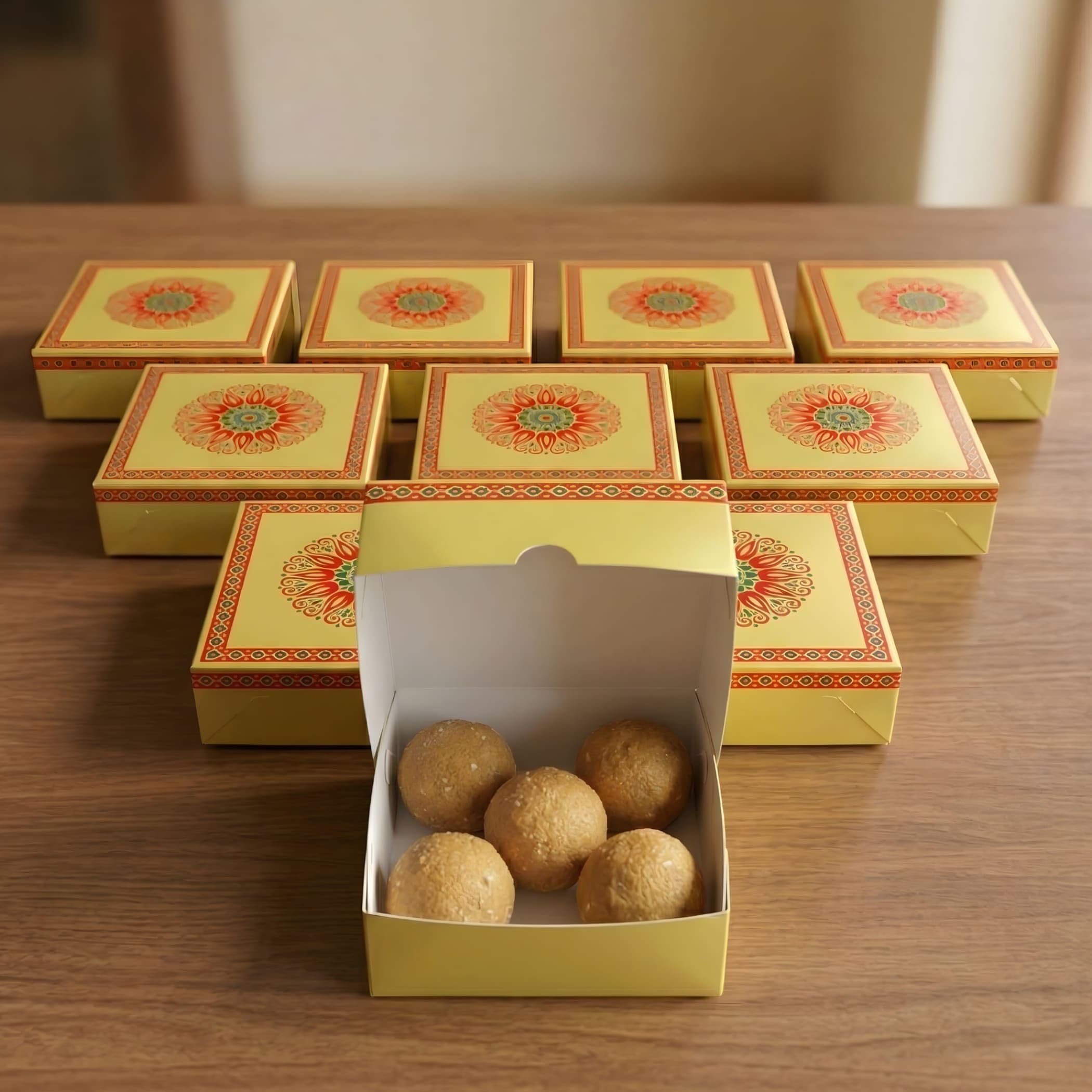 Amazon.com: LOVENSPIRE Mandala Sweet Boxes for Indian Sweets