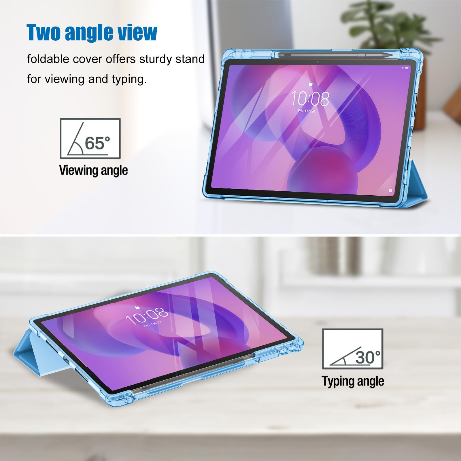 Custodia ProCase Per Lenovo Idea Tab 11 Pollici E K11 Gen 2 2025 – Cover Rigida Con Portapenna E Chiusura Magnetica, Blu