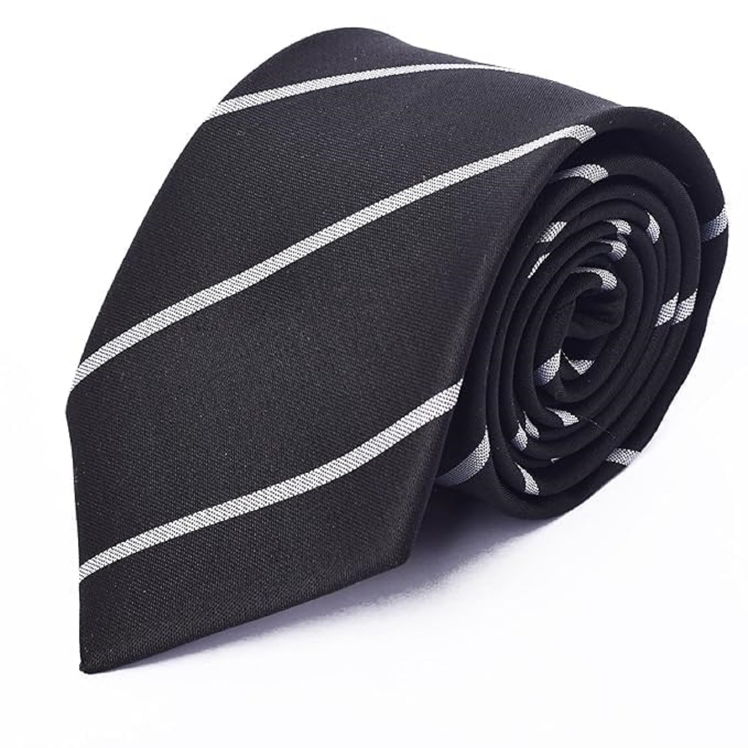 tadwill Men's Micro Silk Striped Necktie | Classic Business Formal and Casual Woven Tie | Elegant Microfiber Silk Blend Dress Broad Tie for Office, Wedding and Party-picture-19
