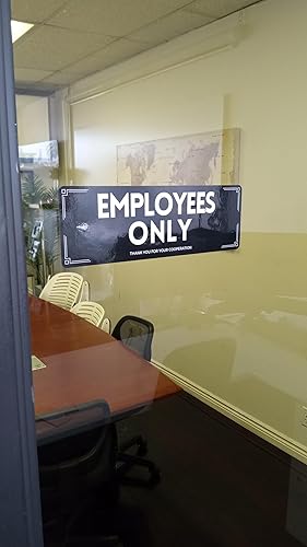 Miniatura 6 de Adhesivos de vinilo para empleados paquete de 5 calcomanías de 75 x 25 pulgadas para tiendas restaurantes negocios empleados de oficina