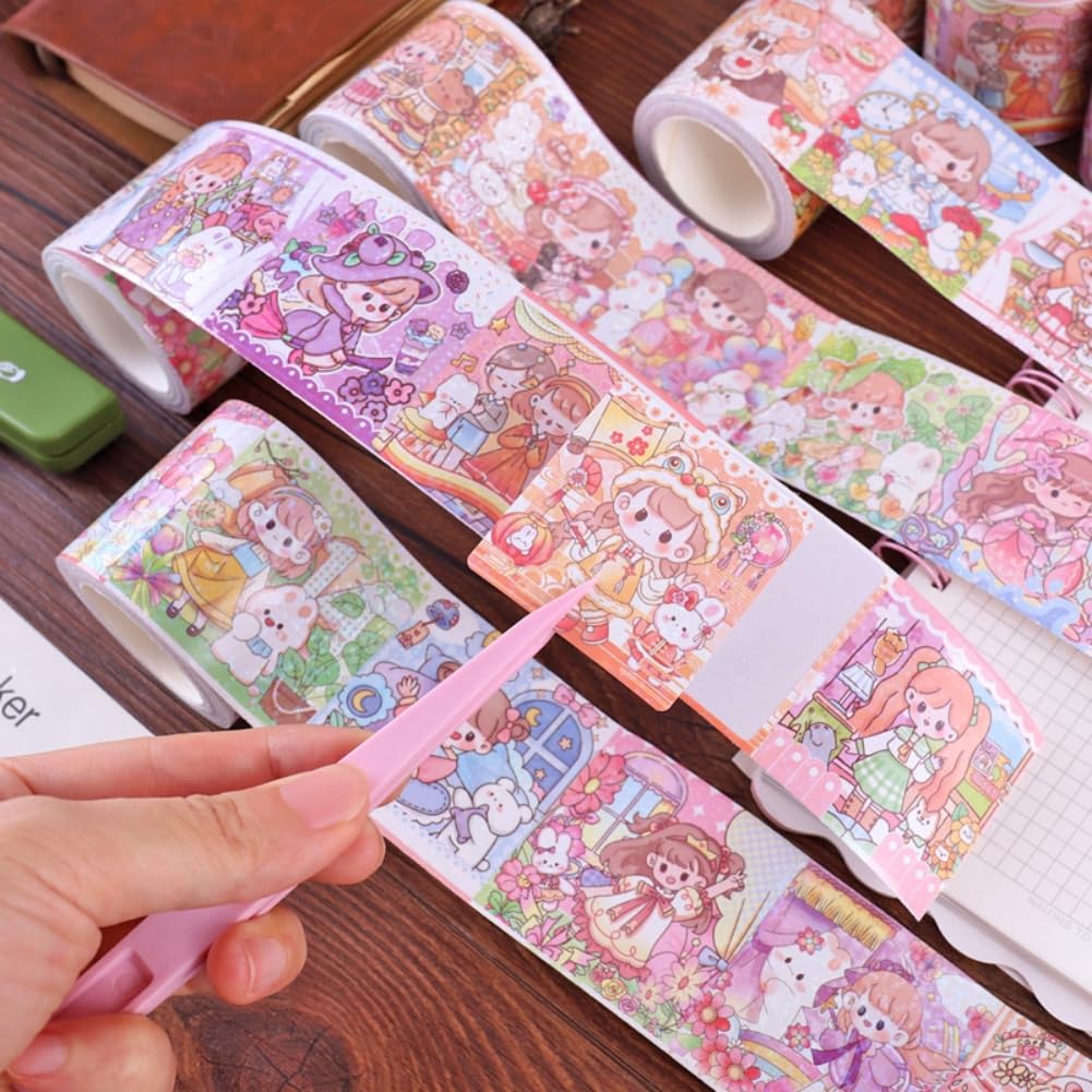 Amazon.co.jp: Skrnoai マスキングテープ かわいい少女 INS風 ロリータ