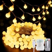 taiyongkang 6m 40 LED meleg fehér tündérfény, USB és elemmel működő, 8 üzemmód és időzítő, karácsony dekoráció 1