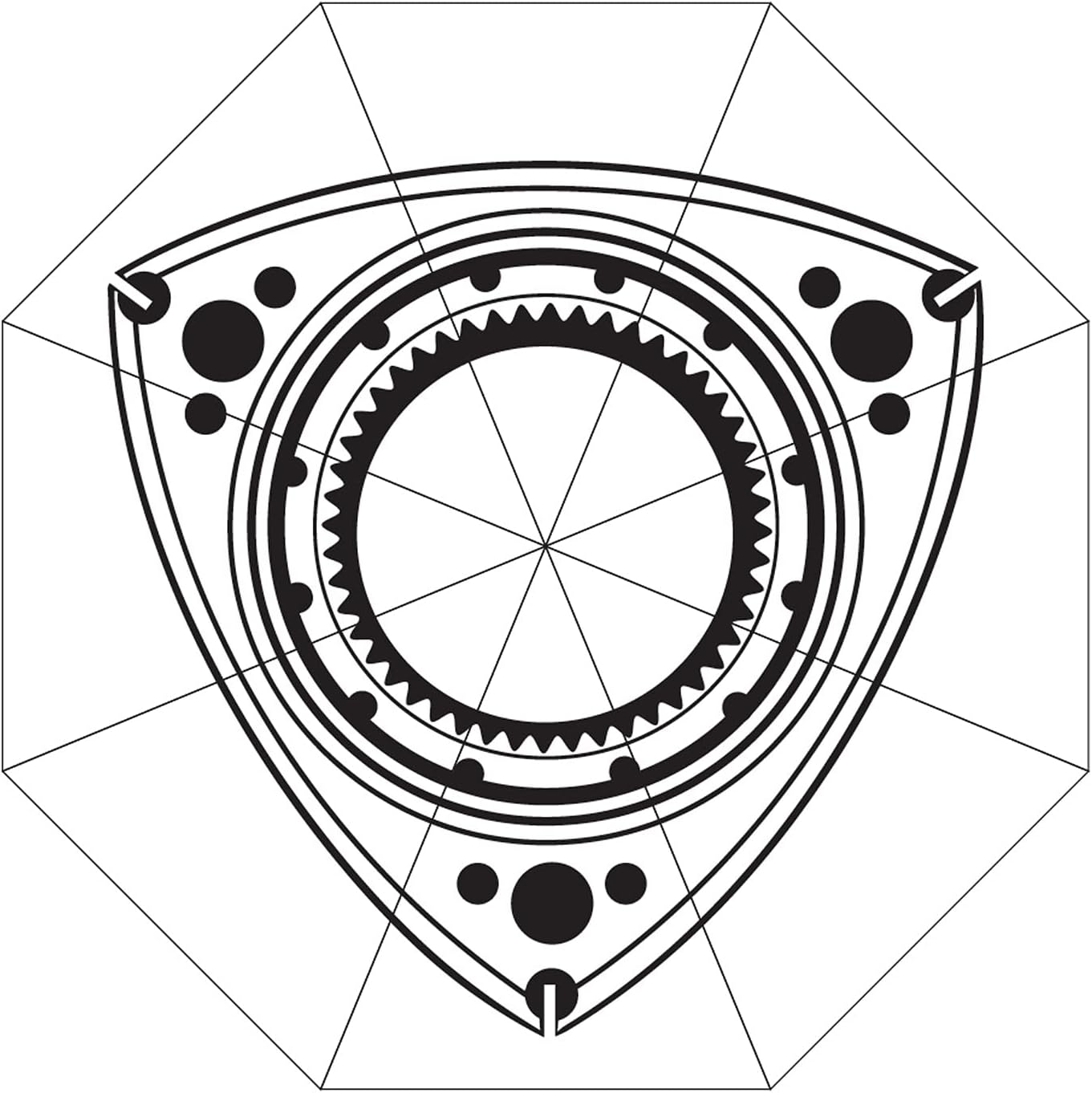 Rotor Design - Golf Umbrella - White