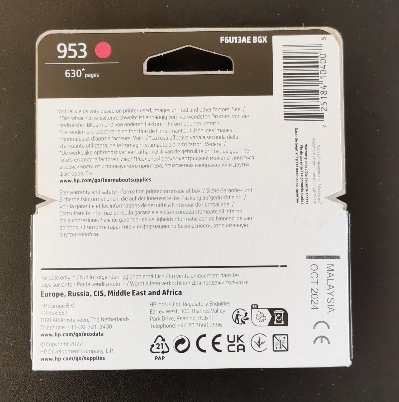 Set Inchiostri XXL Compatibili HP 953XL – Nero, Ciano, Magenta, Giallo Per OfficeJet Pro