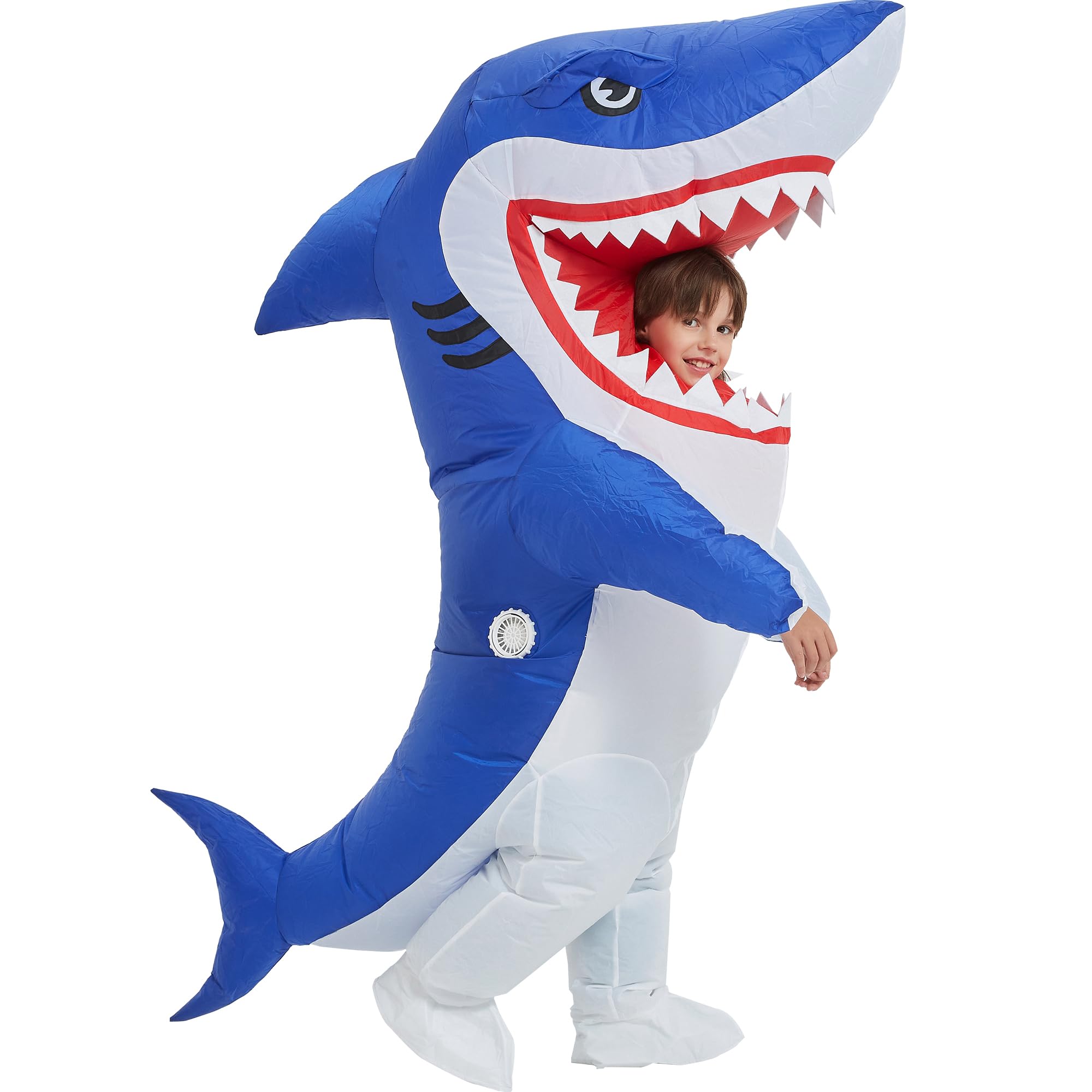 One Casa Blow Up Party Costume,Inflatable Costumes for Kids, Full Body Shark Costume,Halloween Costumes for Boys Girls
