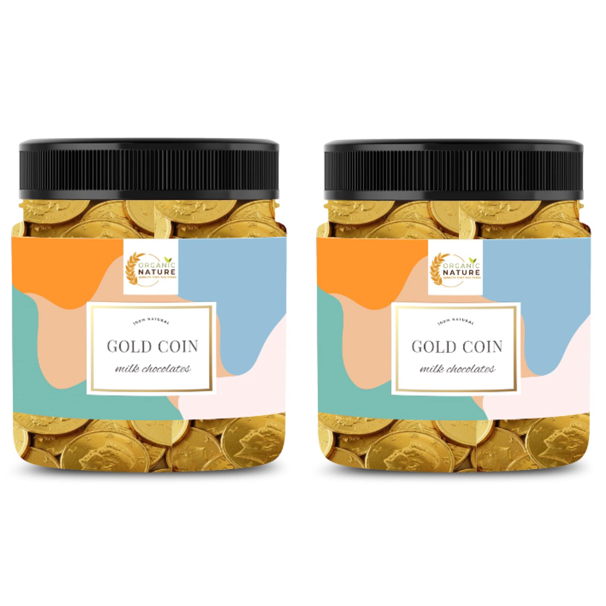 Organic Nature Combo Pack of Gold Coin Milk Chocolates / Chocolate Coins Gift Pack 100 Pieces Each Total 200 Pieces [Jar Pack],300gram (B09J56WXMX) Amazon Price History, Amazon Price Tracker
