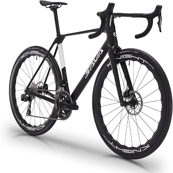 SAVADECK Carbon Road Bike, Lightweight 24-Speed Shifting Road Bicycle with Shimano 105 Di2 7170 Groupset, Carbon Frame with 700C Carbon Wheelset Disc Brake Race Bikes