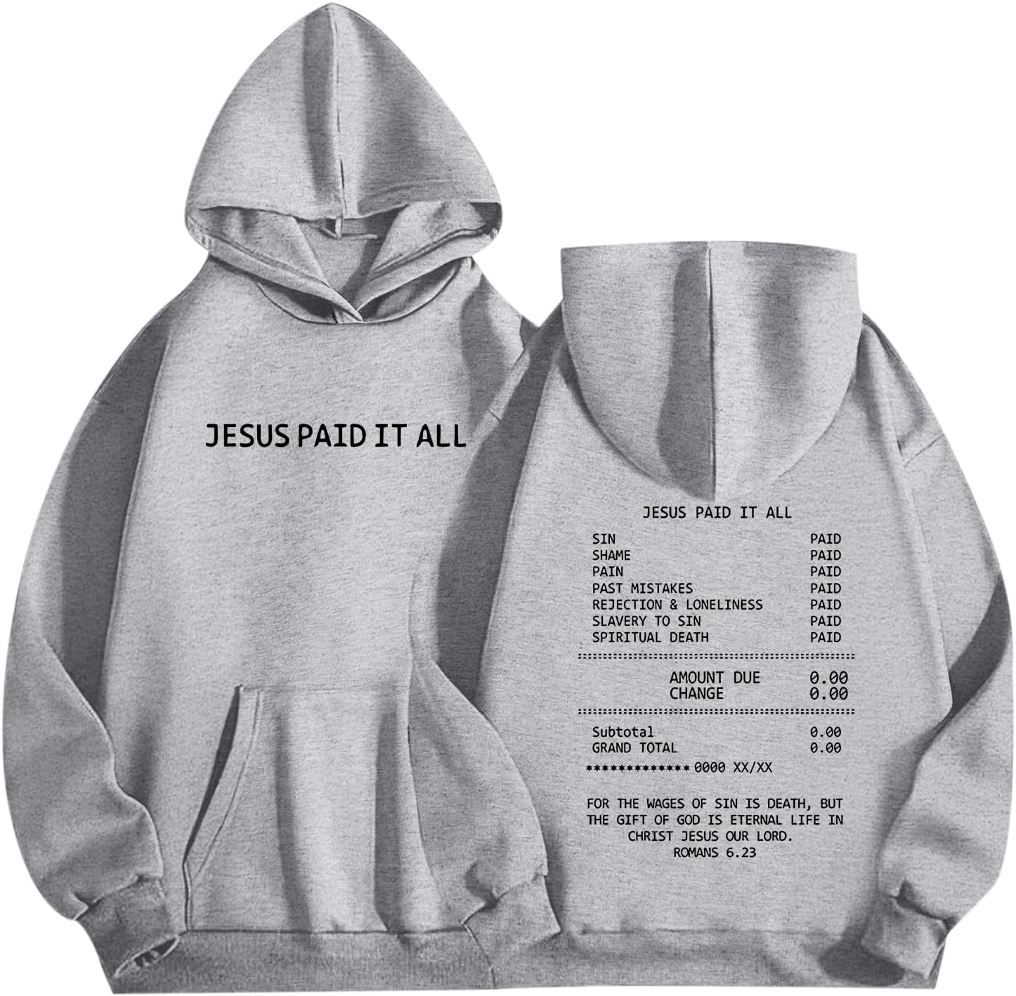 Christian Jesus Hoodies for Men Faith Bible Verse God Hoodie Religious Inspirational Sweatshirts Graphic Pullover