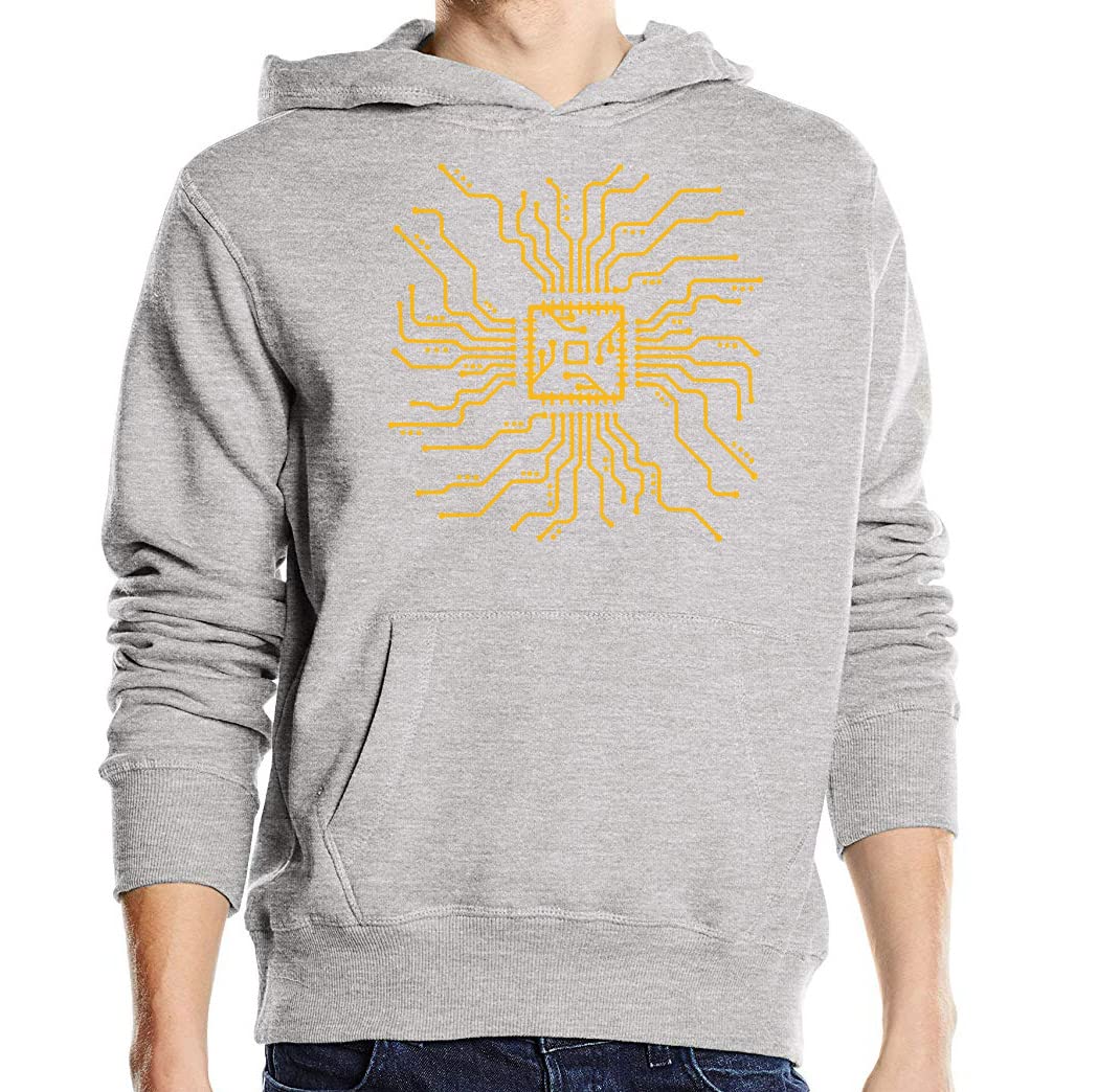 Sweat à capuche CPU minimaliste pour des journées de code idéales
