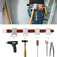 Vista 7 de Soporte para martillo, funda de taladro, funda de martillo de acero inoxidable, soporte de martillo para cinturón de herramientas