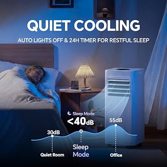 Portable Air Conditioners, 16000 BTU 5-in-1 Air Conditioner Portable with Smart WiFi & Remote, Cools Up to 850 Sq.Ft, Portable AC Unit with Cool, Fan, Dehumidifier, Sleep, 24H Timer, Installation Kit