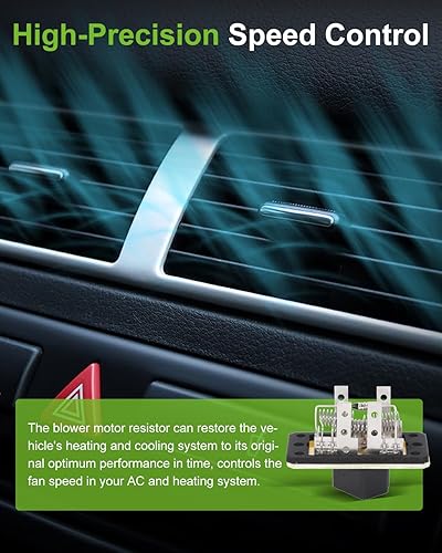 Miniatura 4 de SCITOO Ventilador de calentador de aire acondicionado, ventilador HVAC y motor resistor apto para 1996-2007 para Ford Taurus 1996-2005 para Mercury