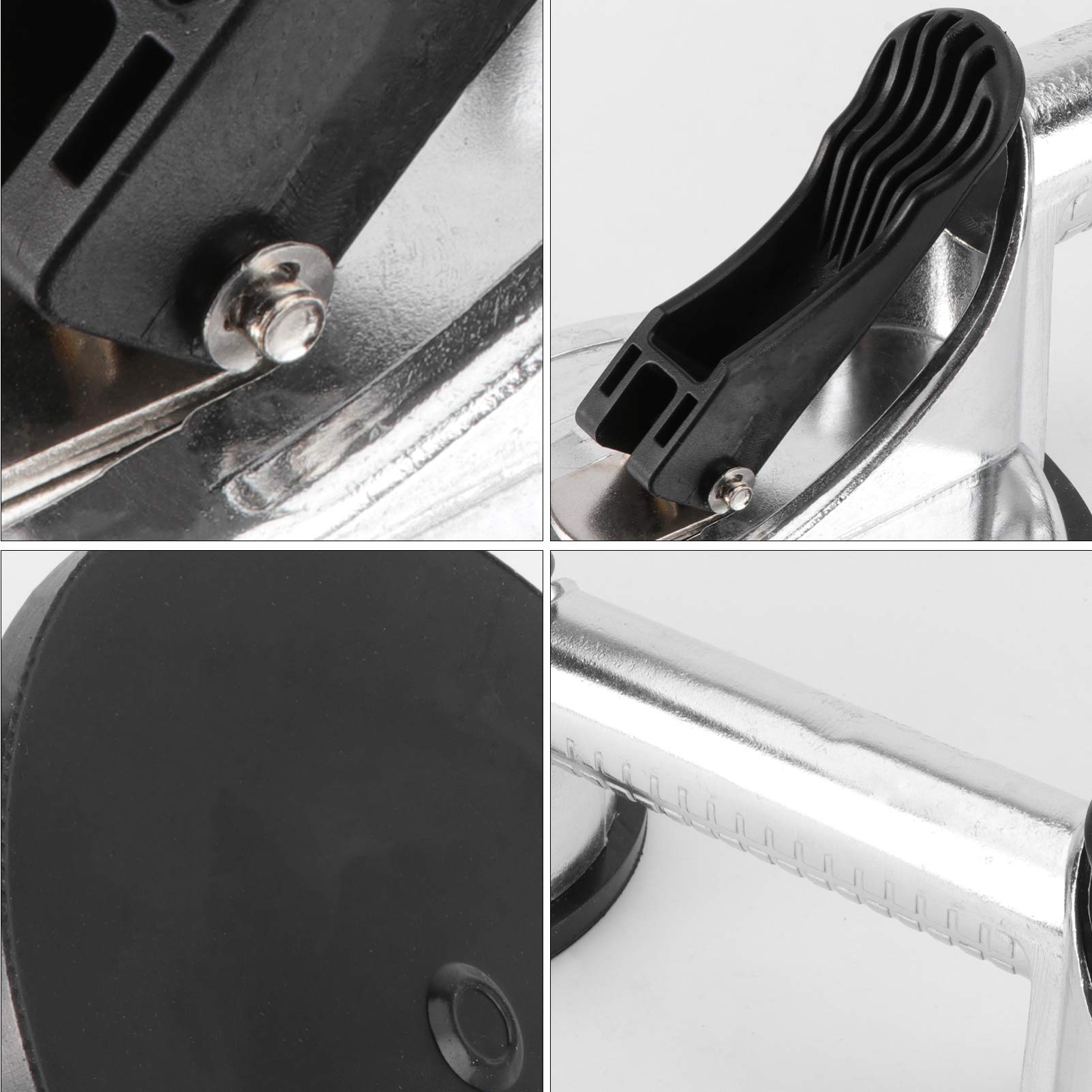 Extractor de Vidrio de Doble Ventosa, Aleación de Aluminio Plata