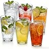6 Pack Acrylic Plastic Tumblers, 500ml Acrylic Plastic Tumbler Cups - BPA-Free, Dishwasher Safe, Reusable Drinking Glasses for Party, Home, Picnic, Travel (Transparent)