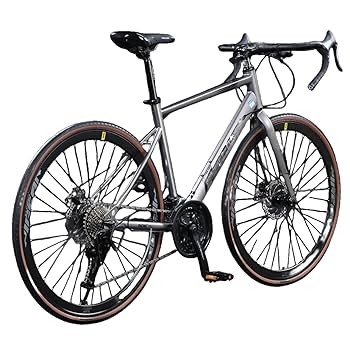 Amazon | GERRBG ードバイク 700C×40C ロードバイク 高炭素鋼