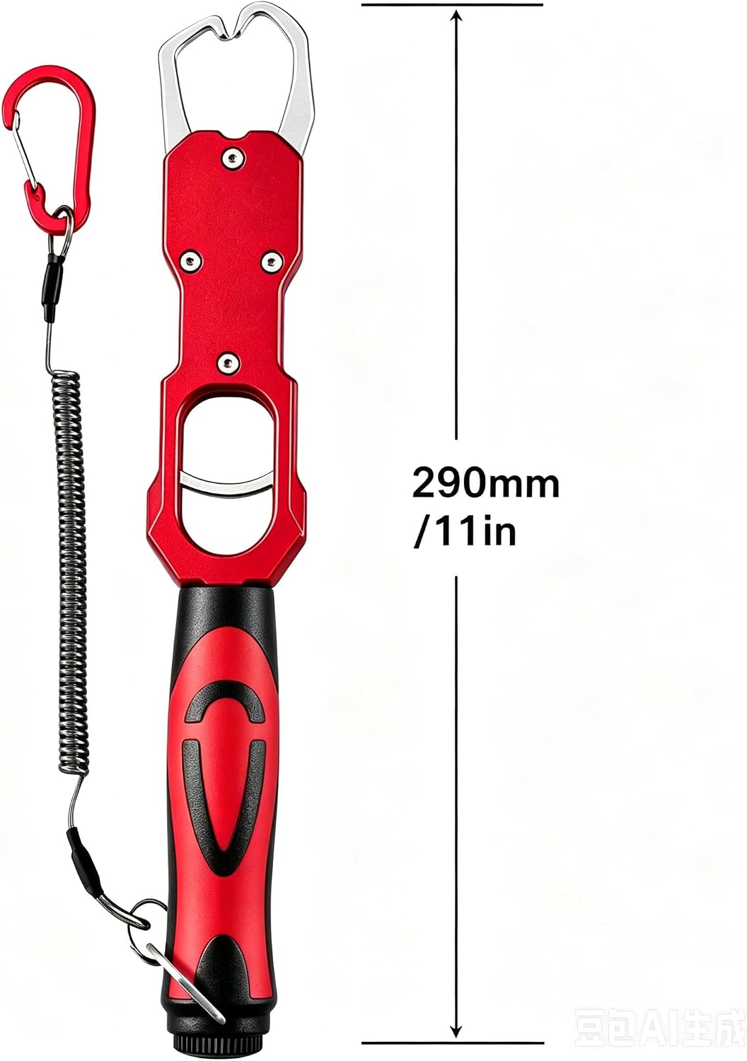 Pro Fishing Gear Fishing Tool Set, Fishing Pliers with Lanyard, Fish Lip Gripper, Fillet Knife, Fishing Braid Scissors, Nylon Sheath, Retractable Tool Tether, Sharpener, Fishing Gifts for Men
