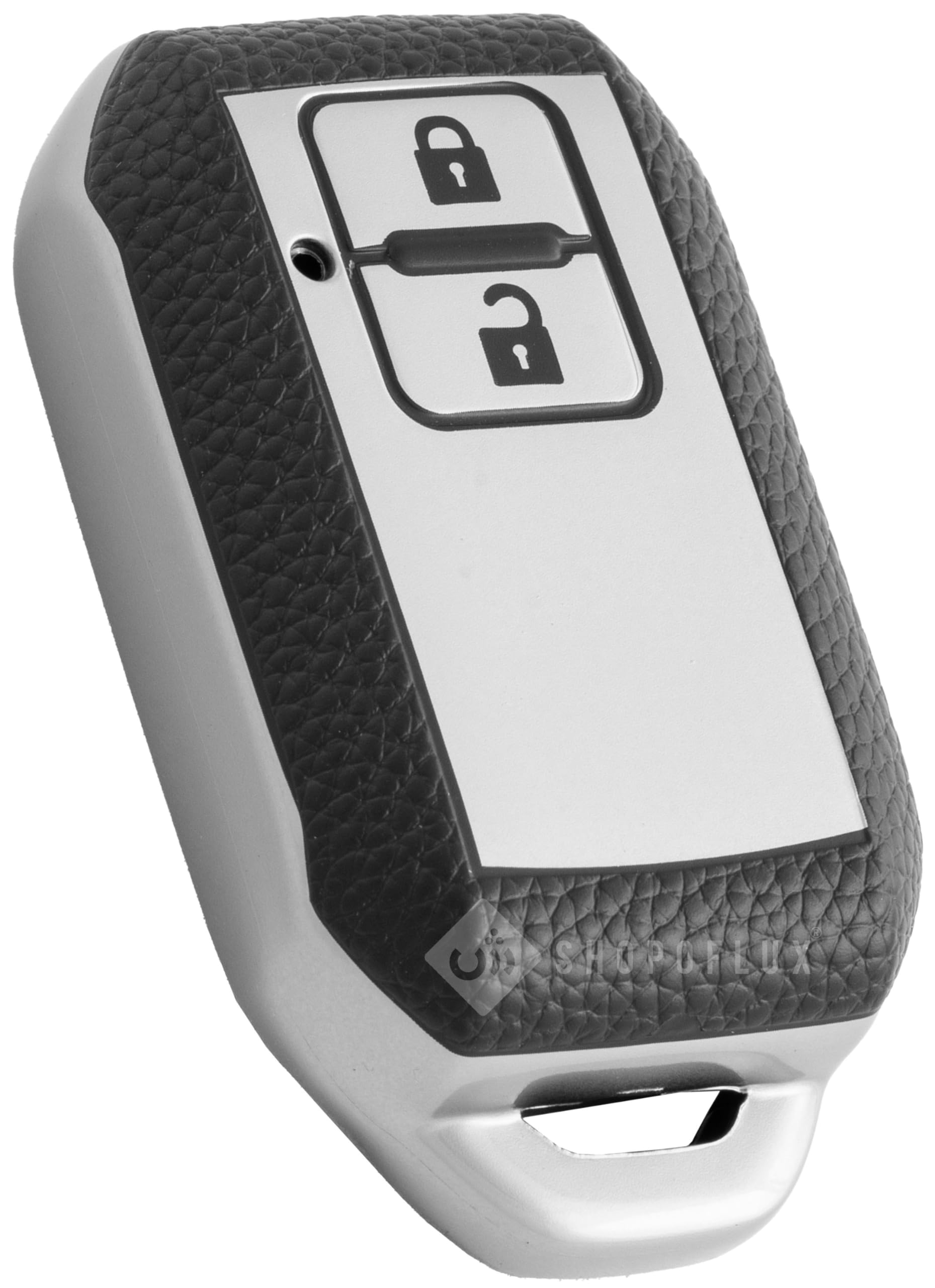 SHOPOFLUX Leather TPU Key Cover Compatible with Baleno, Grand Vitara, XL6, Swift, Brezza, Celerio, Ignis, Ertiga, Dzire, Fronx, Urban Cruiser, Rumion, Glanza, Hyryder,Victoris (Black) (Silver)-image-11