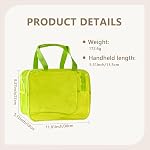 PVC Clear Pure Color Transparent Grand Zipper Cosmétic Pouch Travel Makeup Cosmetic Bag avec poignée pour la salle de bains de voyage Organisateur de toilette 11.81 * 8.27 * 5.12inch, Rose chaud