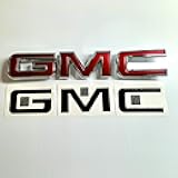 Generic Compatible with 2007-2024 GMC SIERRA only!! Pre-cut (domed) 3M emblem overlays: Gloss Black (2014-2018 REAR)
