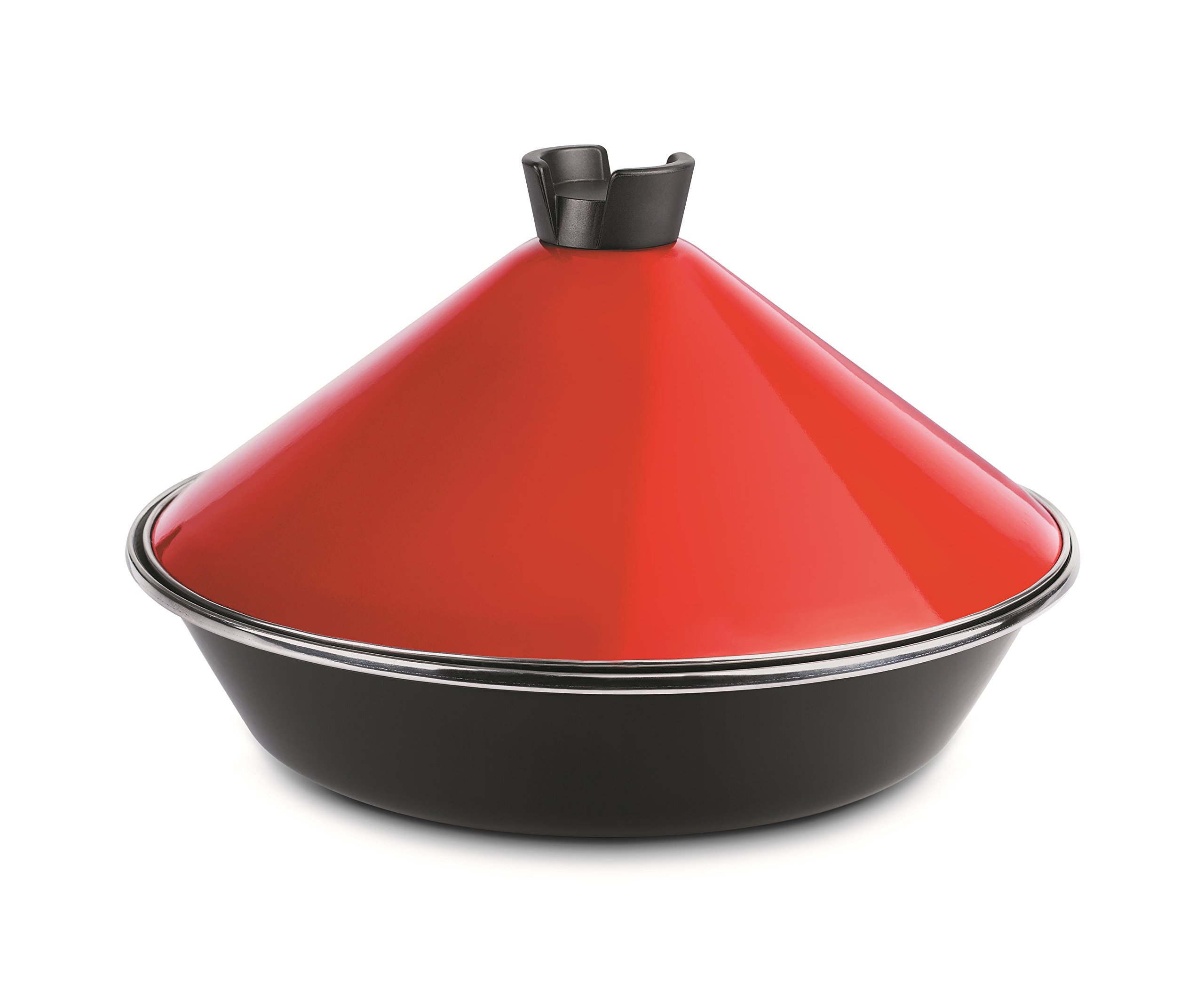 Tajine vitrificado 26cm para cocina tradicional marroquí en vitrocerámica y gas
