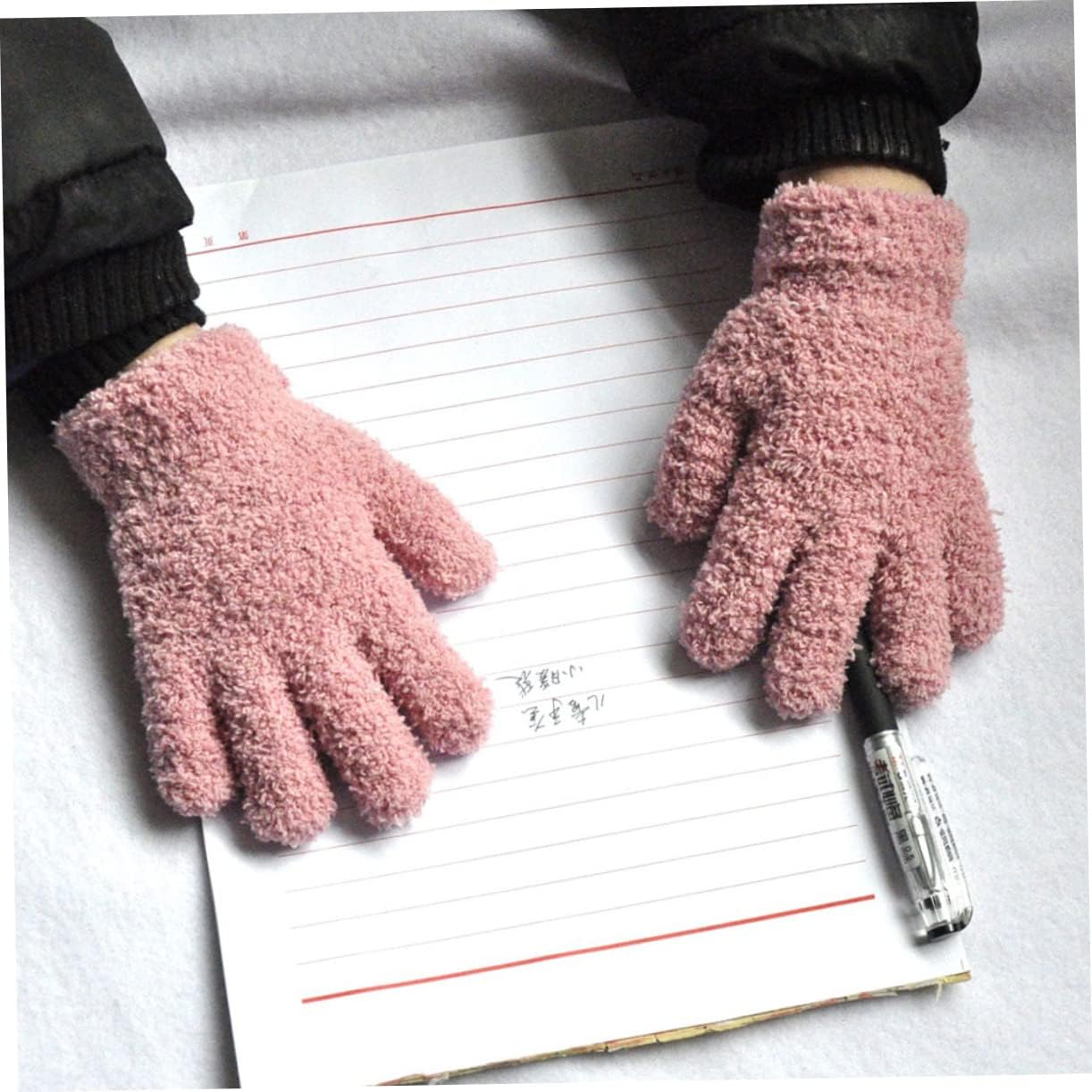 Beavorty Knitted Gloves Warm and Breathable Outdoor Winter Mittens for Ages for Skiing Snowboarding and Cold
