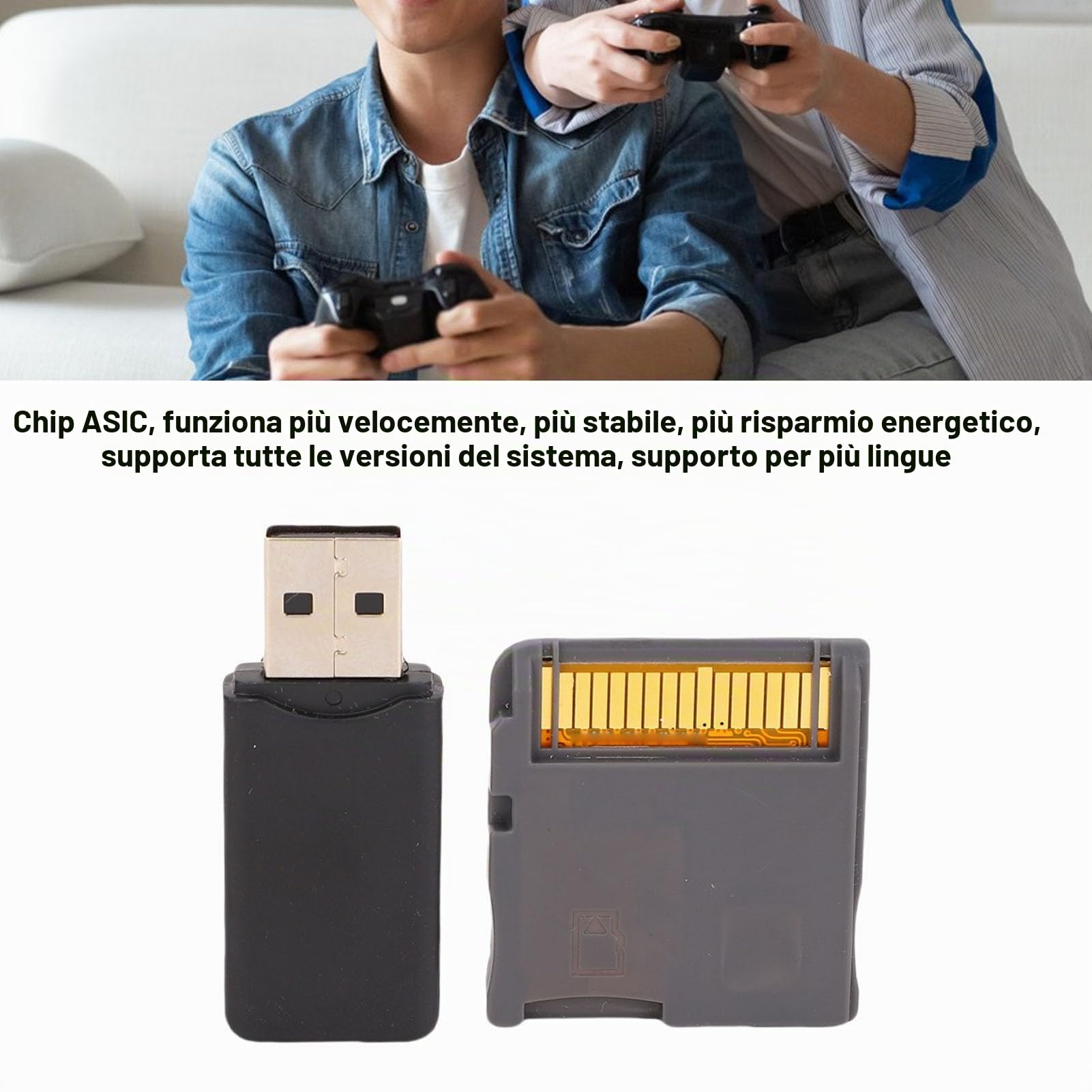 Ejoyous Scheda di Memoria per Videogiochi R4 2025 Scheda Flash Chip ASIC con Lettore di Schede per NDS, NDSL, NDSI, NDSI XL, 2DS, 3DS, 3DS Nuovo 2DS XL (SILVER)
