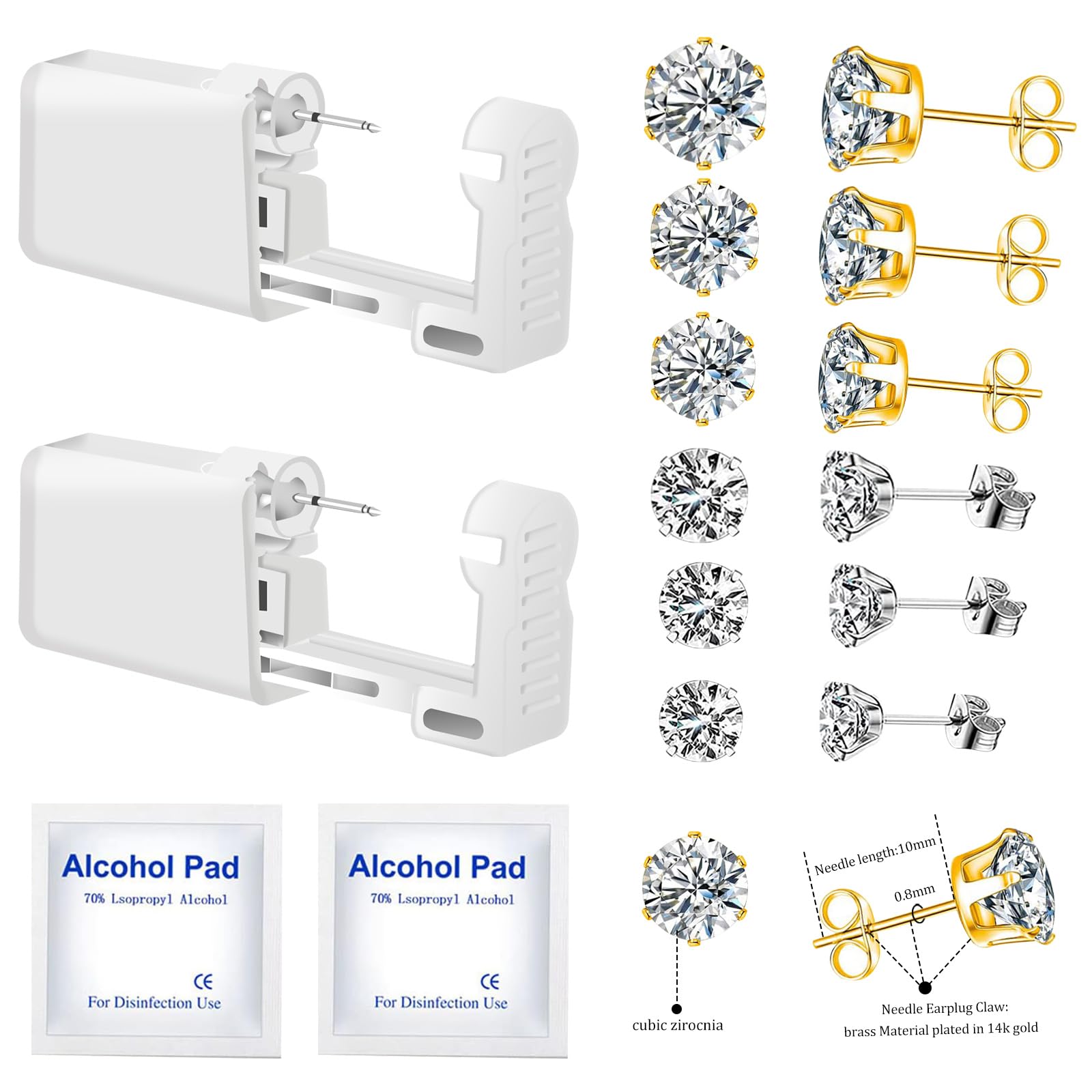 Buy Ear Piercing Kit Self Ear Piercing , Disposable Selectable Ear