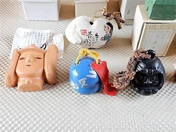 赤い陶器の郷土玩具 荷物付き Amazon.co.jp: BR4 土鈴 昭和 12点 神社寺 レトロ 招福 厄除け