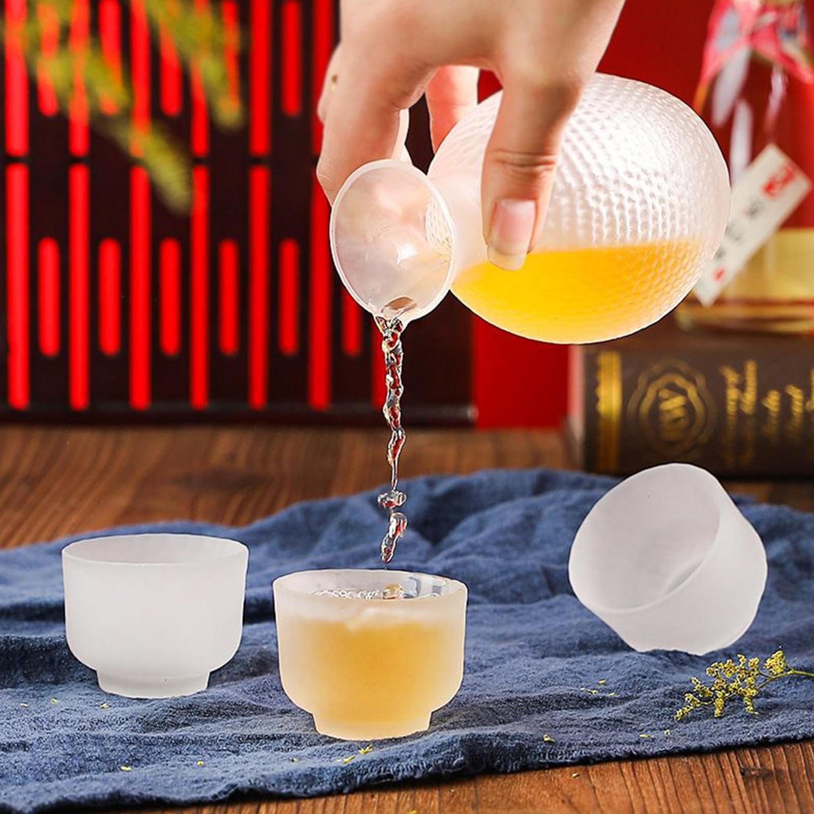 Ensemble De Tasses À Saké Verres À Boire En Verre Du Japon
