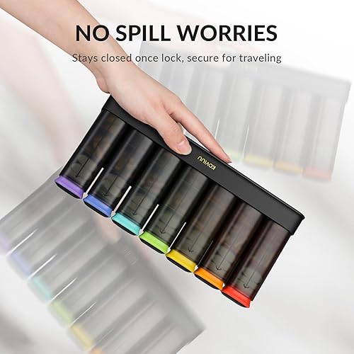 Miniatura 3 de KOVIUU Organizador semanal de pastillas 3 veces al día, estuche de píldoras desmontable de 7 días, estuche de píldoras grande 3 veces al día,