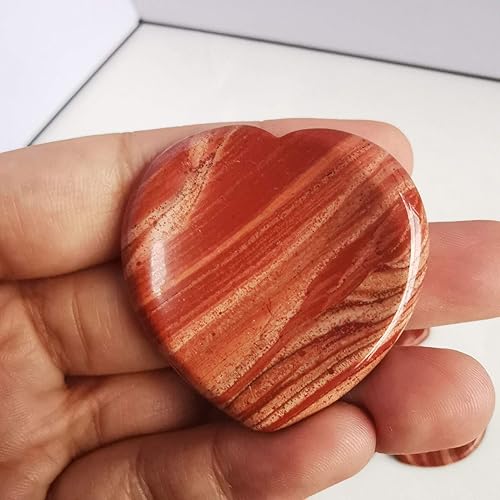 Miniatura 9 de Loveliome 2 piedras de corazón preocupadas por la ansiedad para el pulgar y la palma de bolsillo, cristal curativo de chakras, energía positiva,