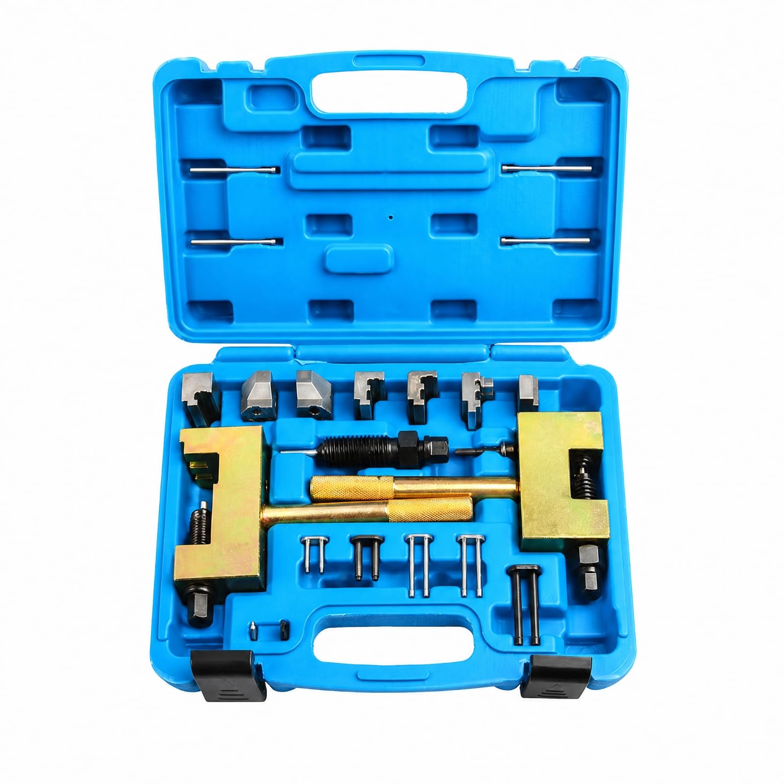 Set Instalador Sincronización l Motor con Utensilios Fijación para Remaches en Caja Portátil con Compartimentos Acuado para Reemplazo y Reparación