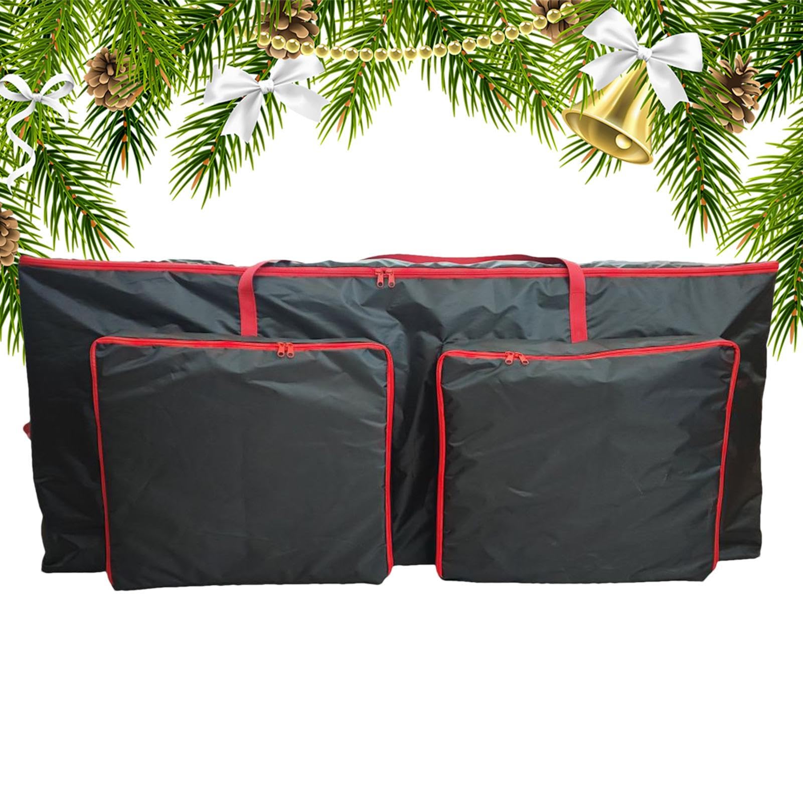 Panier organiseur et grand sac pour sapin de Noël en tissu Oxford robuste
