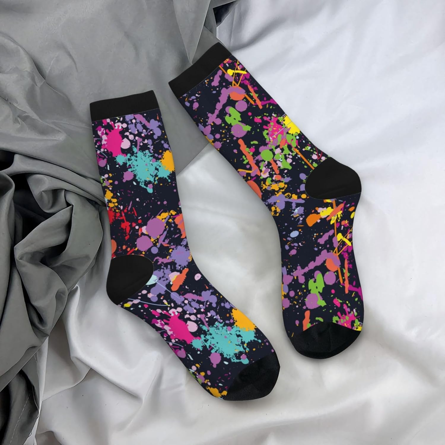 Stylish Novelty Socks Funny Crazy Casual Crew Socks Dress Socks Gifts for Men Women - Image 2