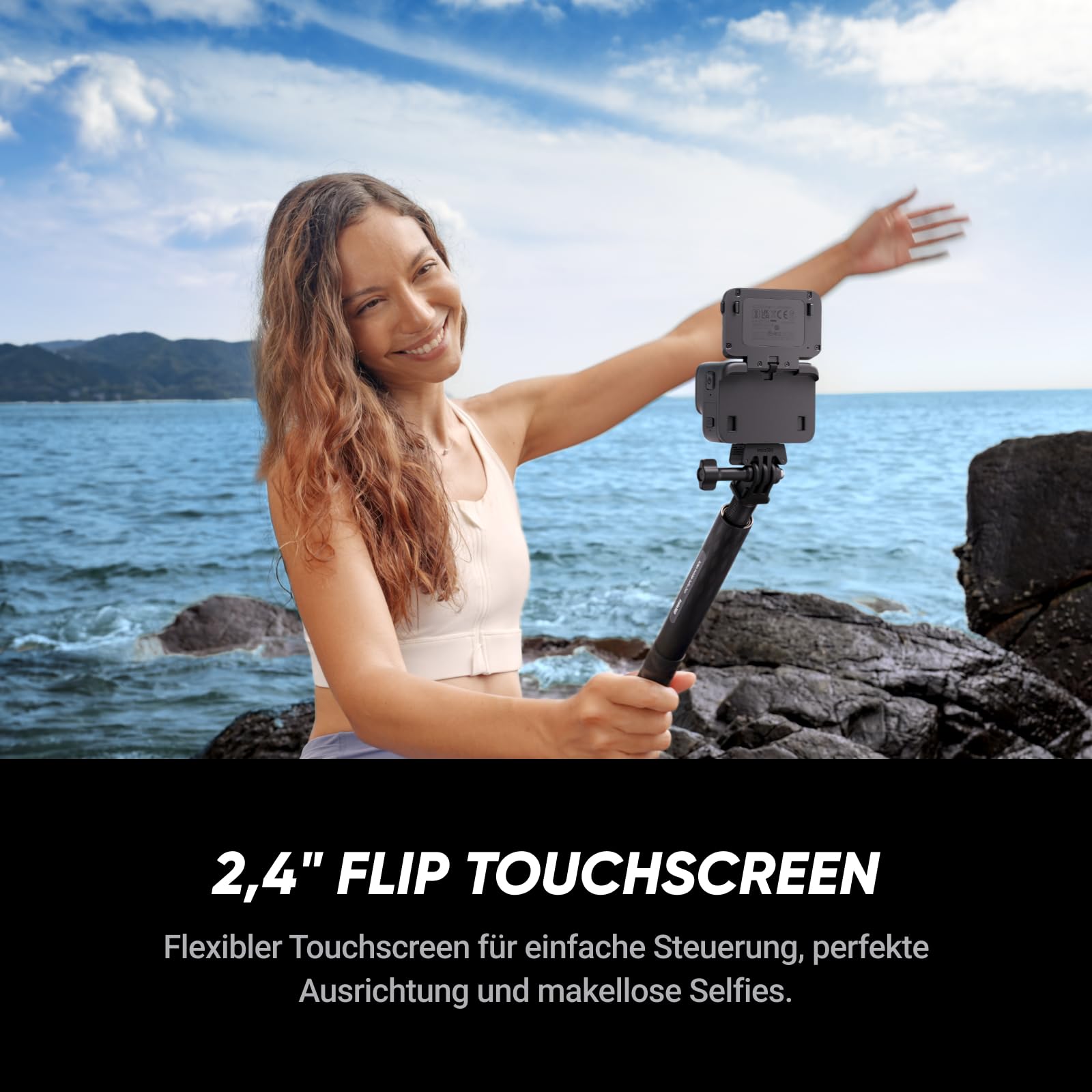 Insta360 Ace Pro wasserdichte Action-Kamera Leica 1/1,3"-Sensor KI-Rauschunterdrückung 4K120fps 2,4"-Klappbildschirm
