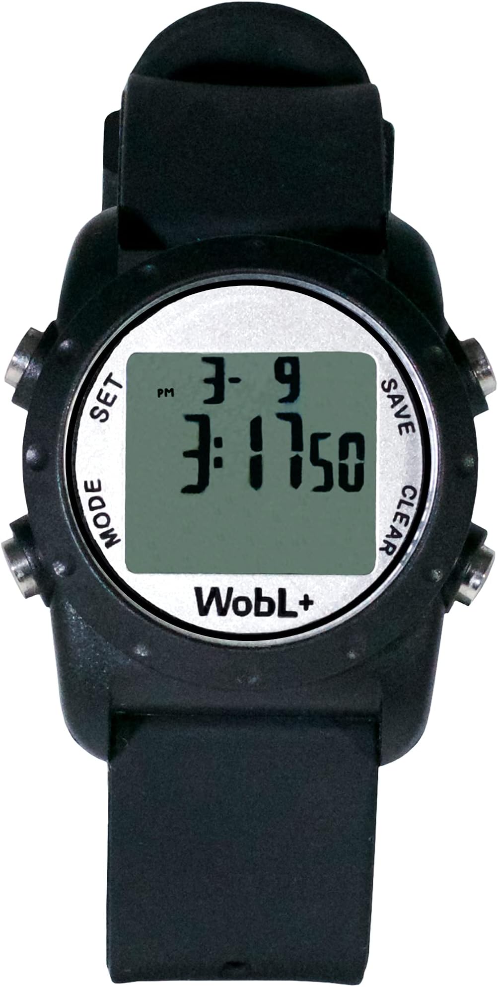 Smallest Vibrating Waterproof Reminder Watch (Black)