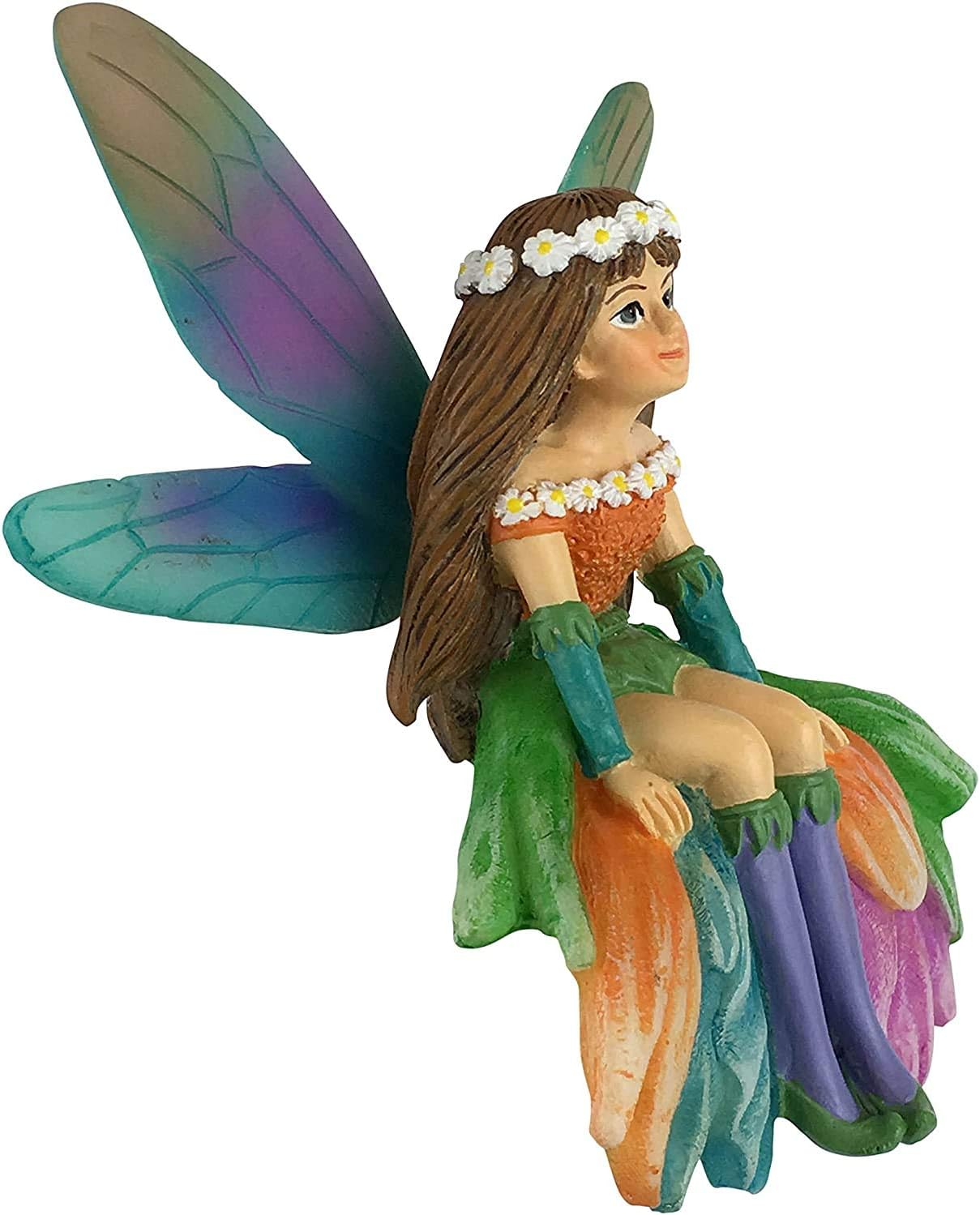 GlitZGlam Daisy The Gorgeous Miniature Fairy for Your Fairy Garden/Miniature Garden - Image 7