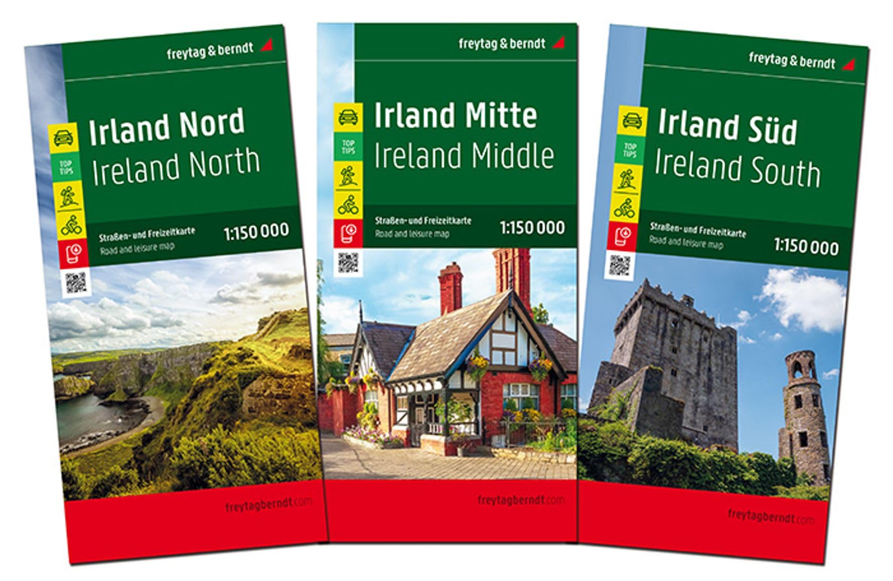 Ireland Road Map  3 Map Set 9783707923223