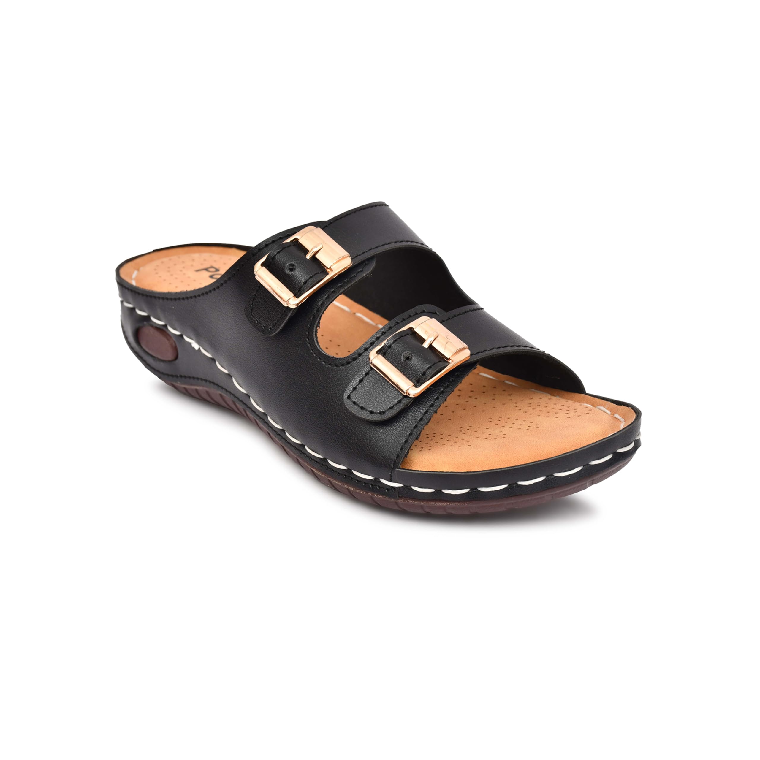 Orthopedic Slipper For Woman - Comfortable Ortho Double Strap Sliders Sandal For Women With Adjustable Strap| Stylish Flat Slipper for Woman Daily Use| Chappal For Ladies Stylish New-image-42