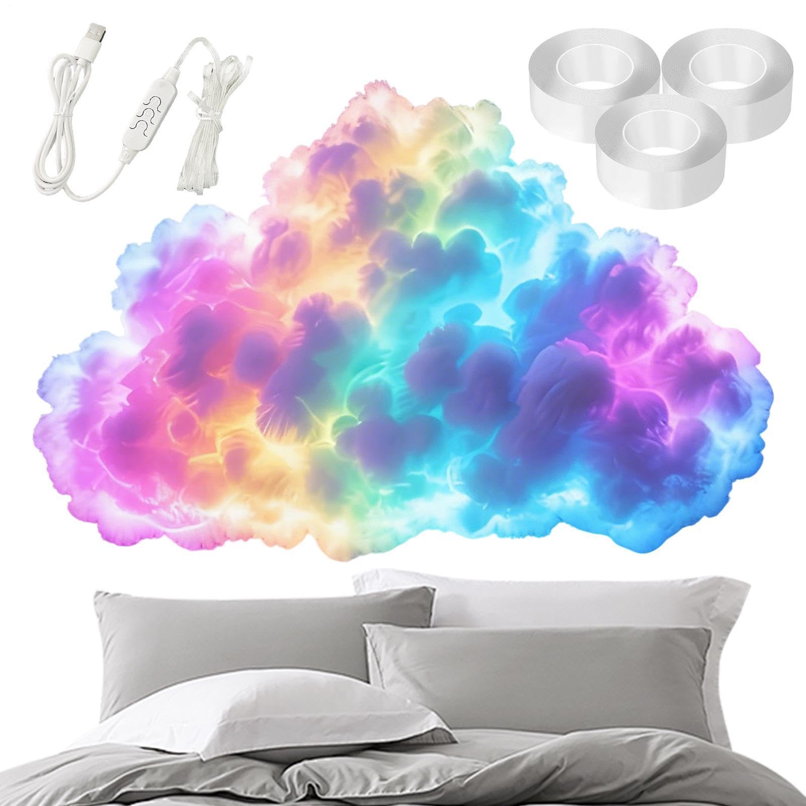 Gewitterwolke LED Stimmungsleuchte 3D Gewitterwolke USB Lampen Set