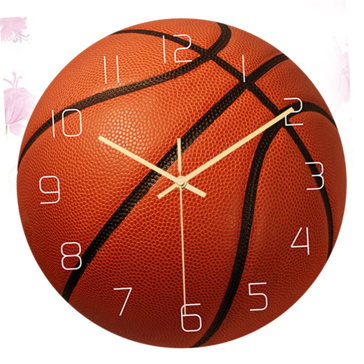 Artibetter Vintage Ball-Design Wanduhr - Retro Basketball-Dekor für Kinderzimmer - HeimKunst Stille 3D FußballUhrwerk