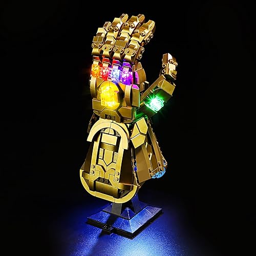 YEABRICKS Luz LED para Lego-76191 Marvel Infinity Gauntlet Modelo de bloques de construcción (juego de Lego no incluido)