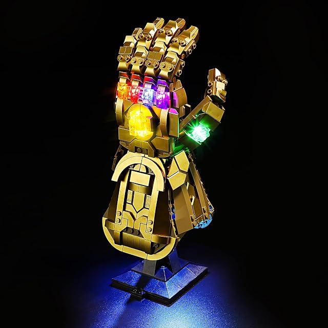 YEABRICKS Kit de Luces LED para Lego-76191 Marvel Infinity Gauntlet Modelo de Bloques de Construcción (Juego…