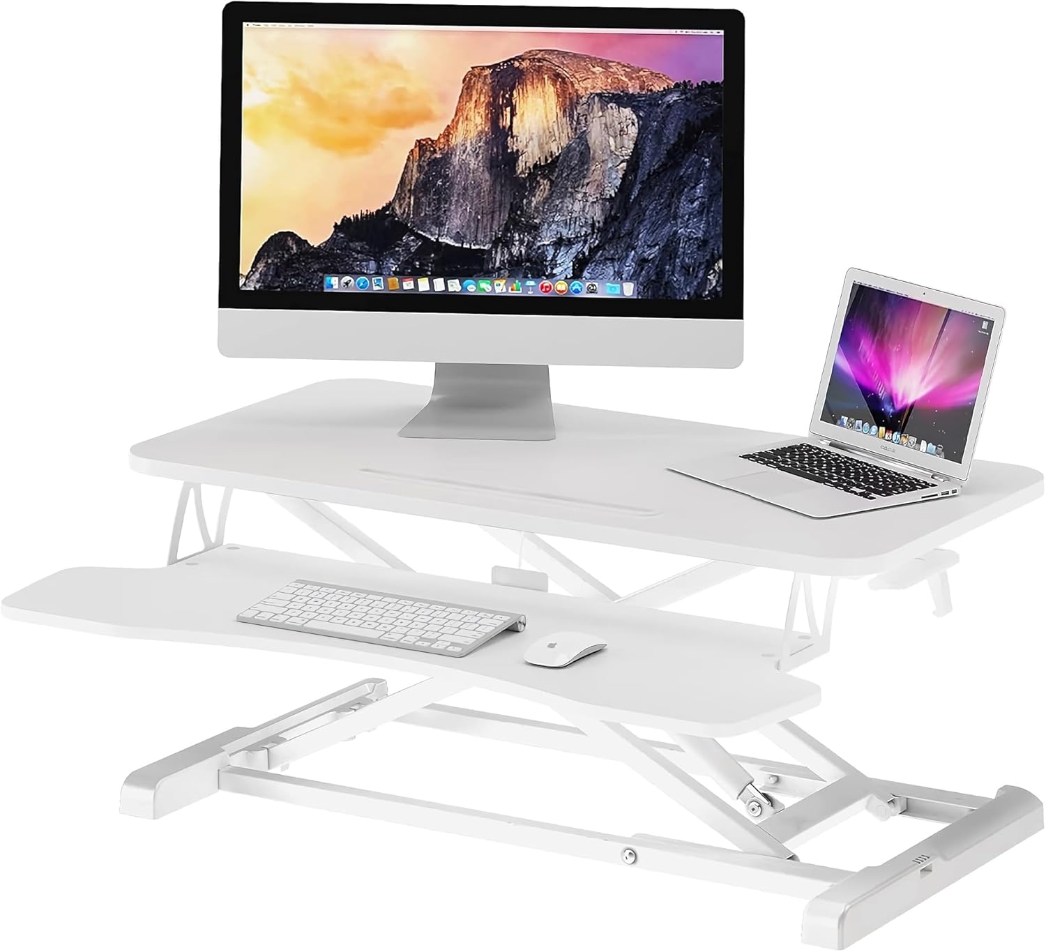 Intexca 80cm Desk Converter Height Adjustable Sit-Stand Riser