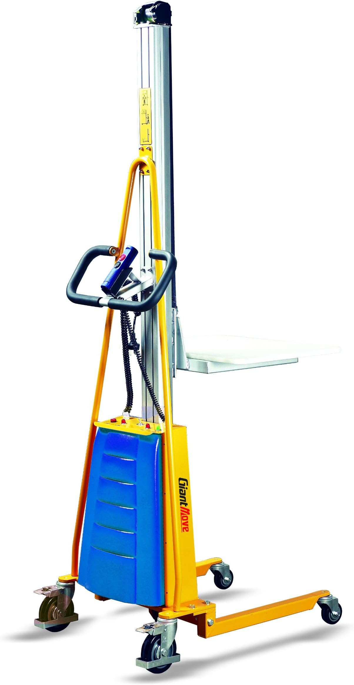 ME-B15 Electric Light-Duty Lift Truck, 330 lbs Capacity, 23-5/8" Length x 18-1/2" Width Platform, Yellow