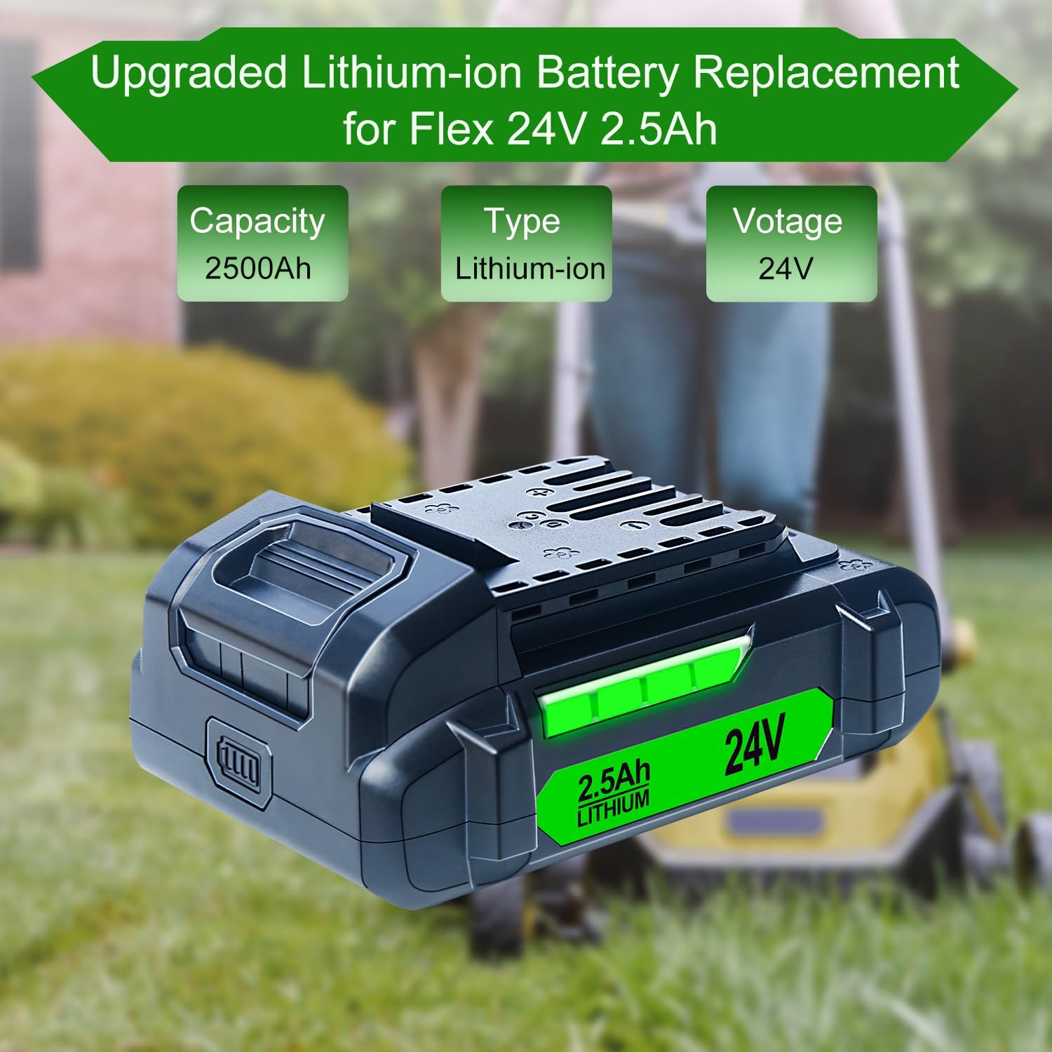 DTK Battery with LED indicator showing charge level