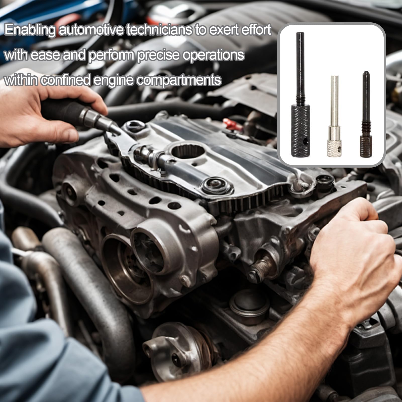 Attrezzi Distribuzione Bloccaggio per Renault 1.5 e 1.9 DCi e 1.9 DCi, Compatibile con Clio, Kangoo, Mégane, Scenic, Twingo, Sandero, Duster - Perni Albero a Gomiti e Camme, TPM MOT1489-1430-1054